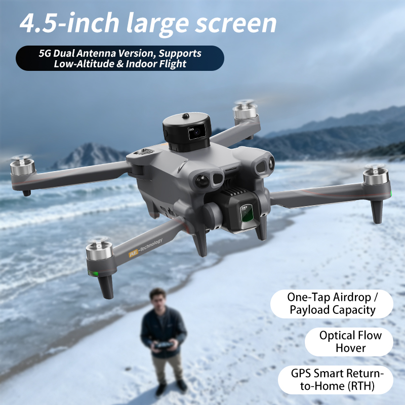 Dron AERC AE51 GPS WIFI FPV ES – Drone Camera Mount recenzja i cena