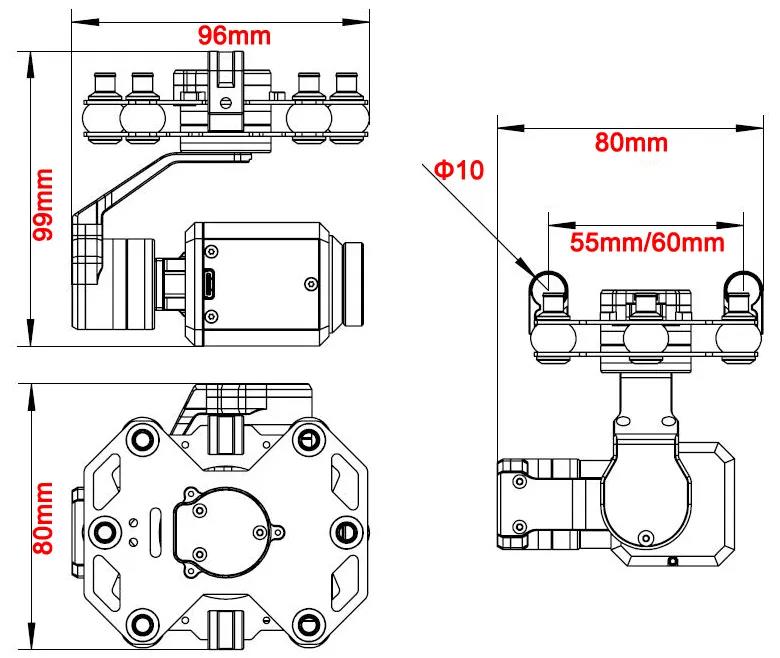 Gimbal 3-osiowy Tarot TL3T20 z – Drone Camera Stabilized recenzja i cena